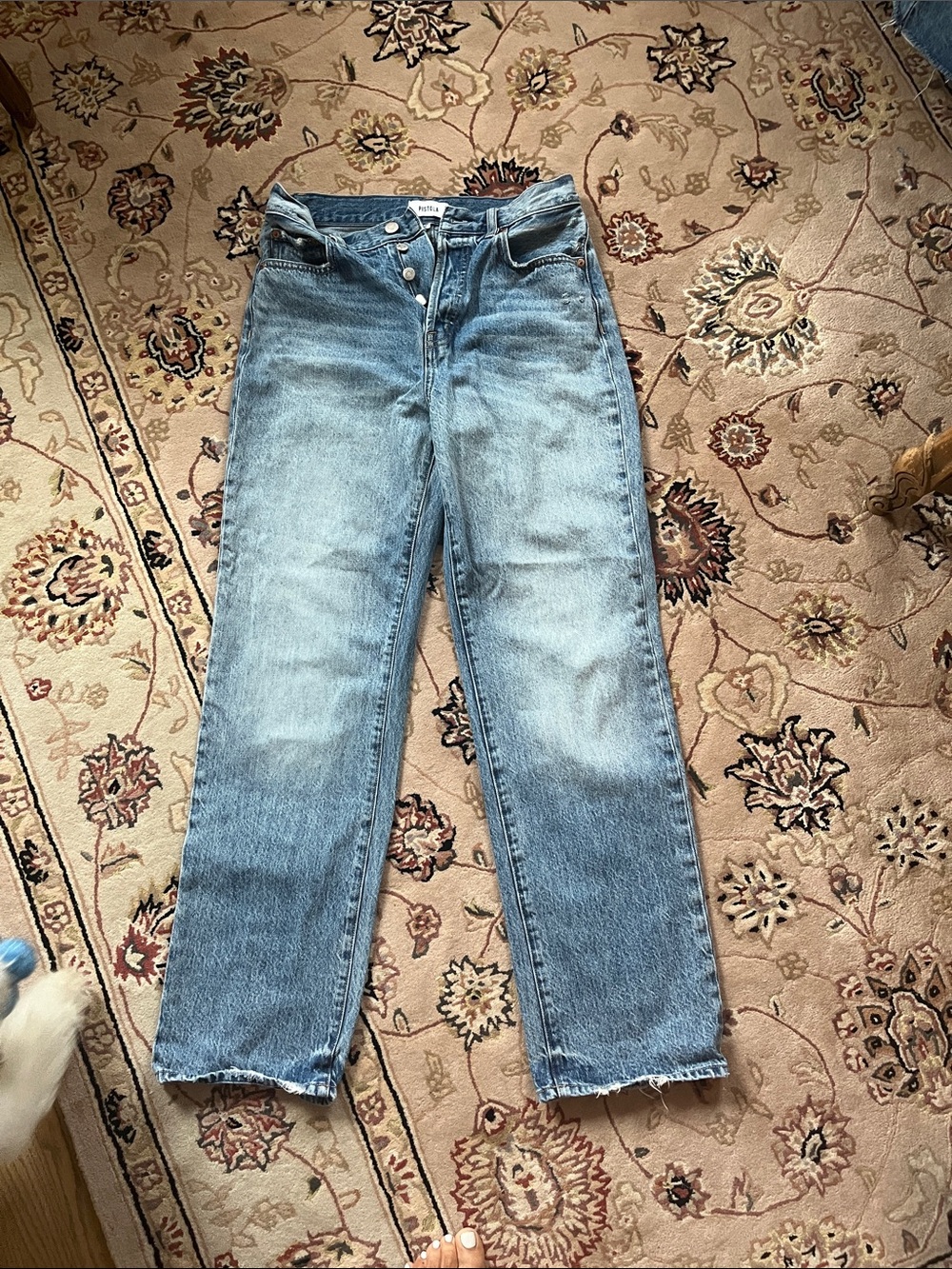 pistola Faded Light Blue Straight-Leg Jeans
